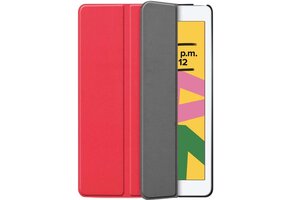 Just in Case Smart Tri-Fold Case - Apple iPad 10.2 - Rood - Tablethoes