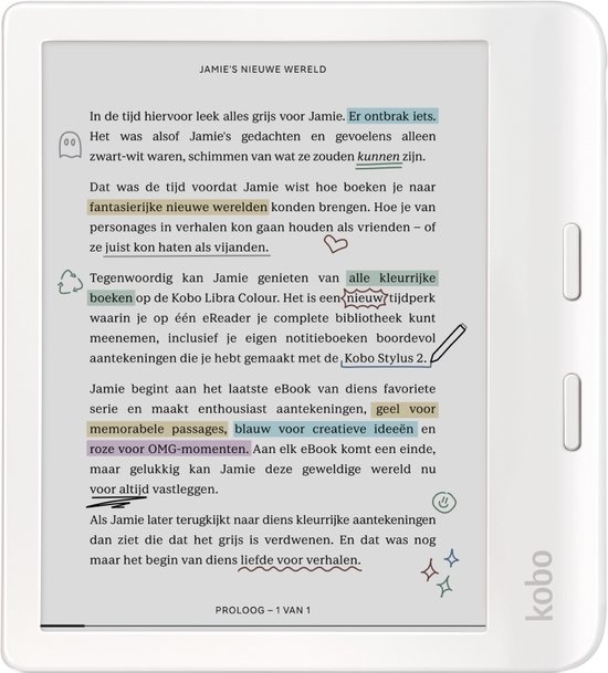 Kobo Libra Colour Wit - E-reader