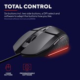 Trust GXT 109 Felox Zwart - Gaming Muis