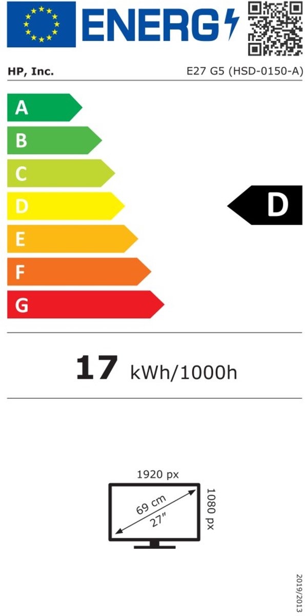 HP E27 G5 6N4E2AA - Monitor