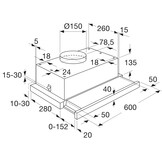 ATAG WV60211AM - Vlakscherm afzuigkap