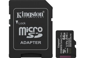 Kingston Canvas Select Plus Gen. 3 microSDXC 64GB - Micro SD kaart