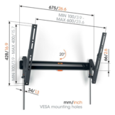 Vogel's TVM 3615 Muurbeugel (40-77 inch) - TV muurbeugel