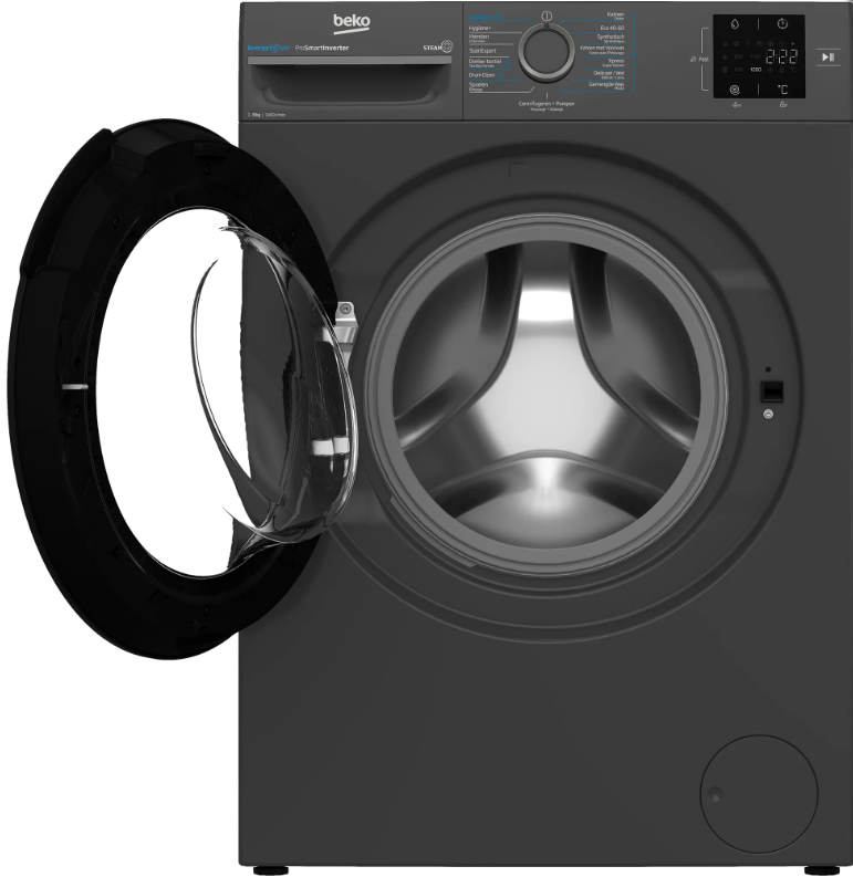 Beko BM3WFT3841A EnergySpin Antraciet - Wasmachine