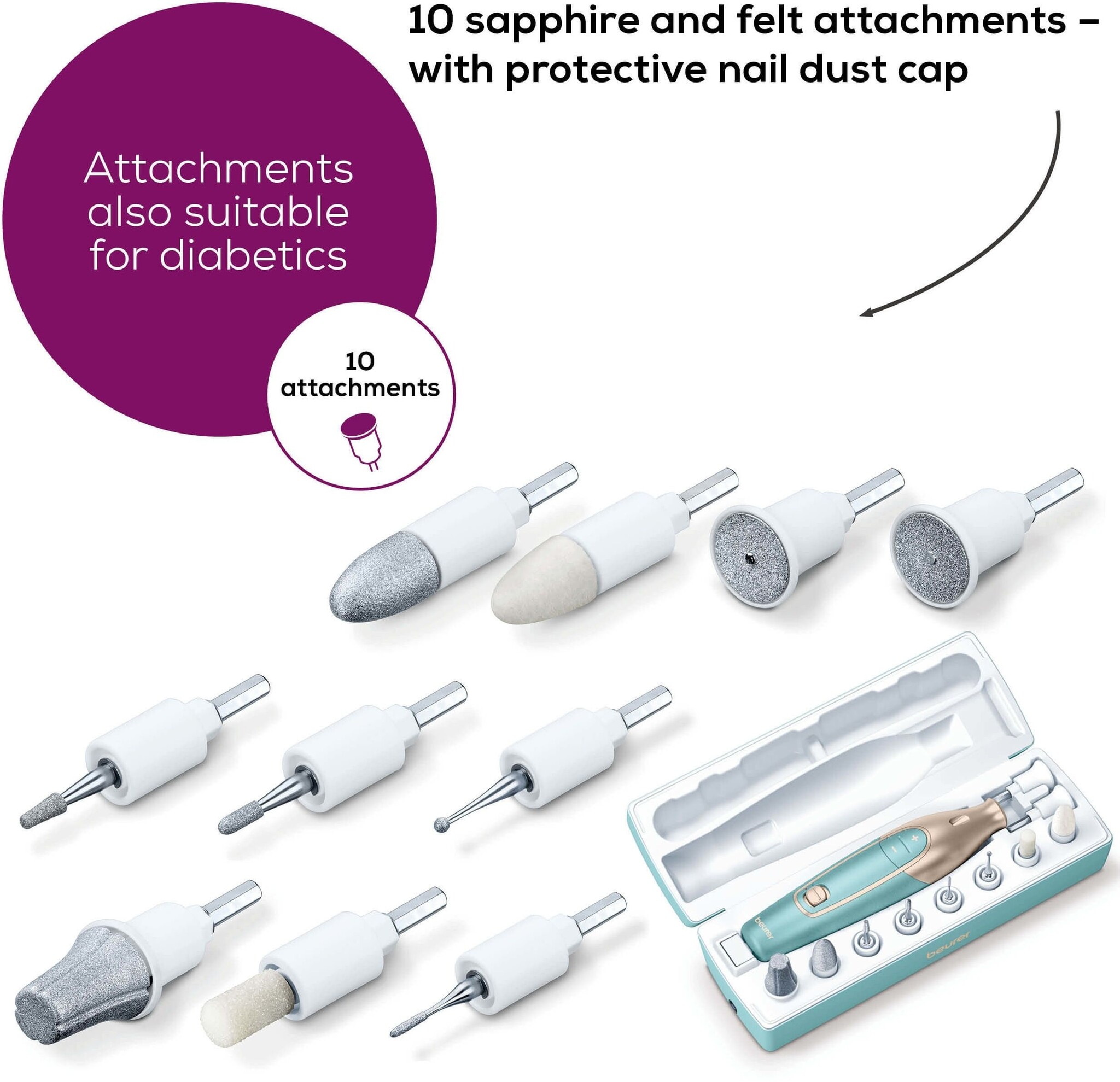 Beurer MP 84 Manicure-/ pedicureset - Manicure/ pedicure set