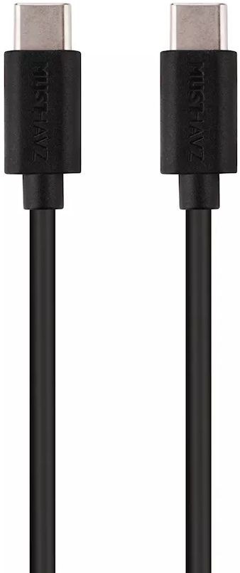 Musthavz to Go USB-C naar USB-C kabel 1M Zwart