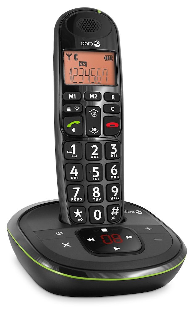 Doro PhoneEasy 105wr Zwart - Dect telefoon