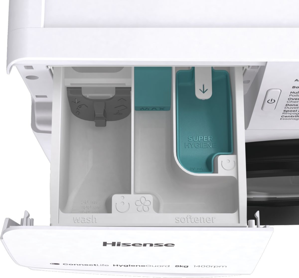 Hisense WF3V843BW/BLX - Wasmachine