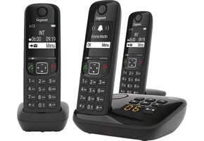 Gigaset AS690A Trio Zwart - Dect telefoon