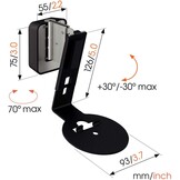 Vogel's SWM 4111 voor Sonos Era 100 Zwart - Muurbeugel