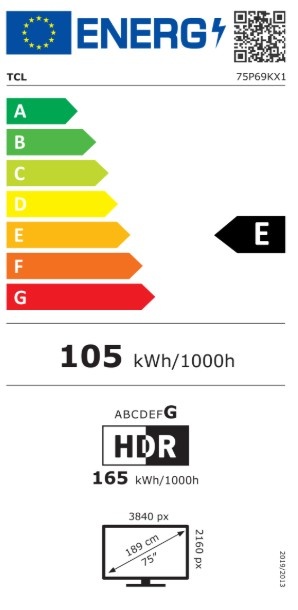 TCL 75P69K - LED TV