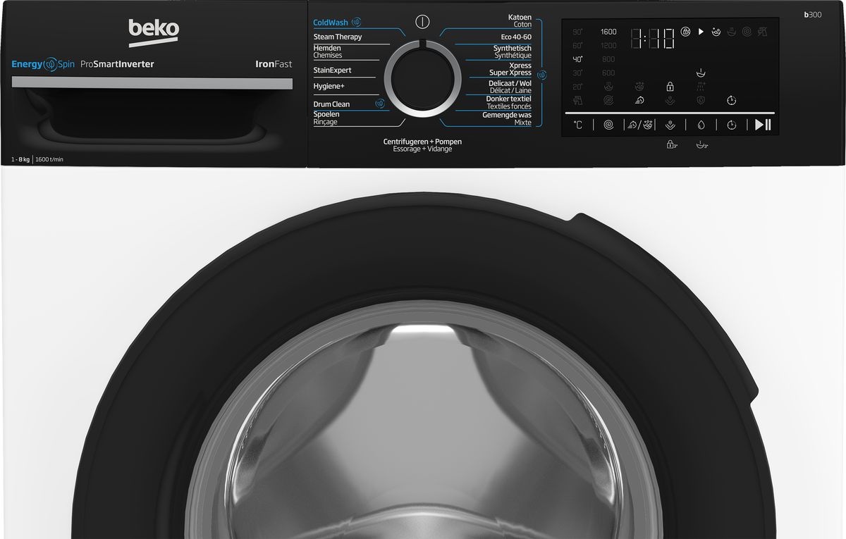 Beko BM3WFU4861B EnergySpin - Wasmachine