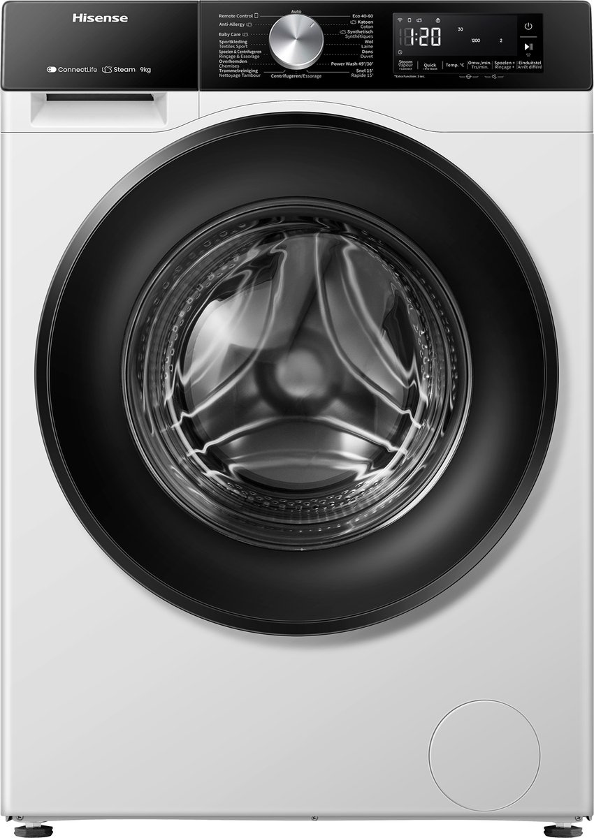 Hisense WF3S9043BW3/BLX - Wasmachine