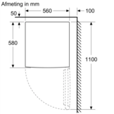 Bosch KTL15NWEA - Tafelmodel koelkast