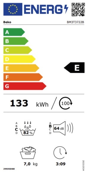 Beko BM3T3722B - Warmtepompdroger