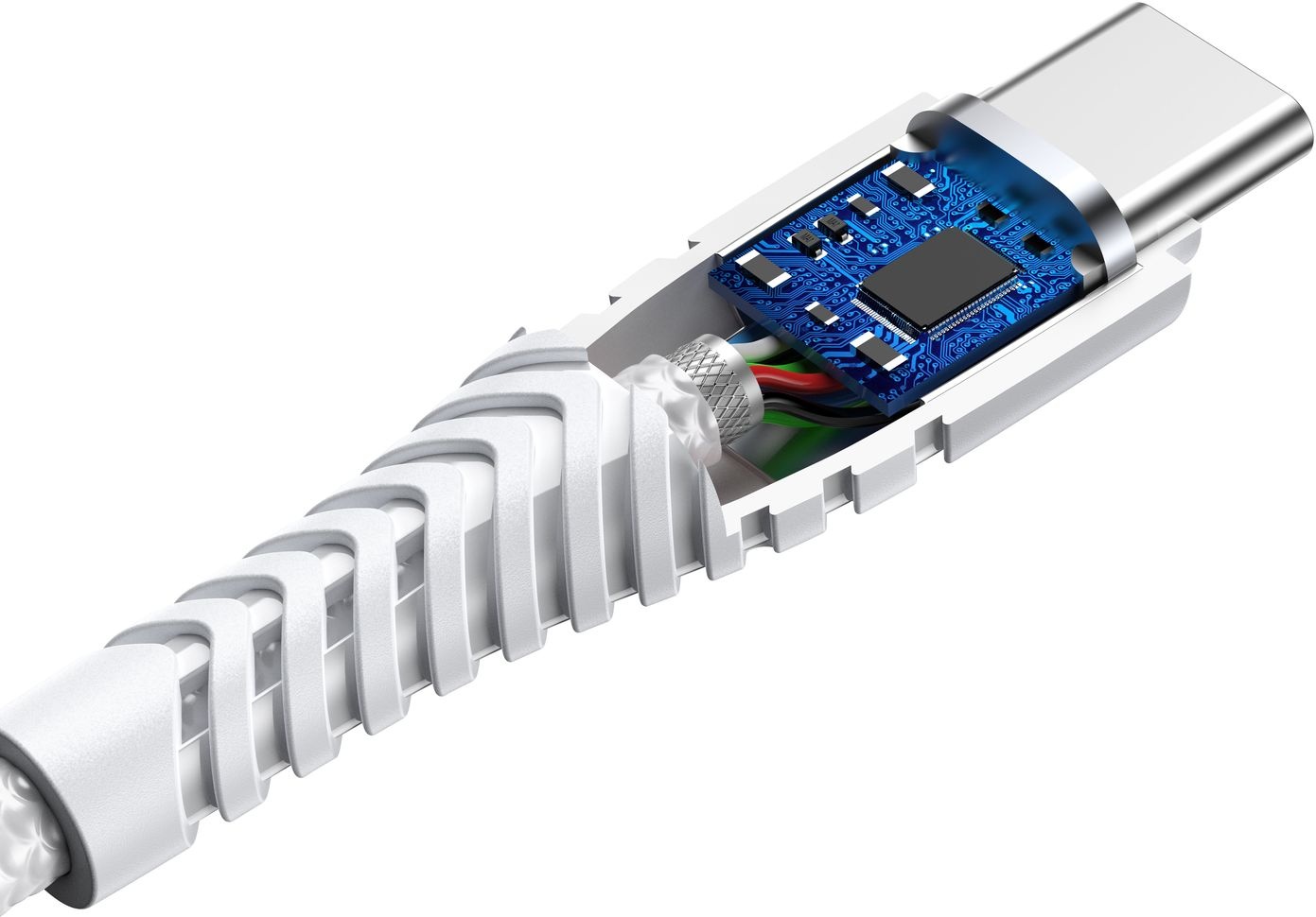 Veger V104 USB-A naar USB-C kabel 1.2m Nylon