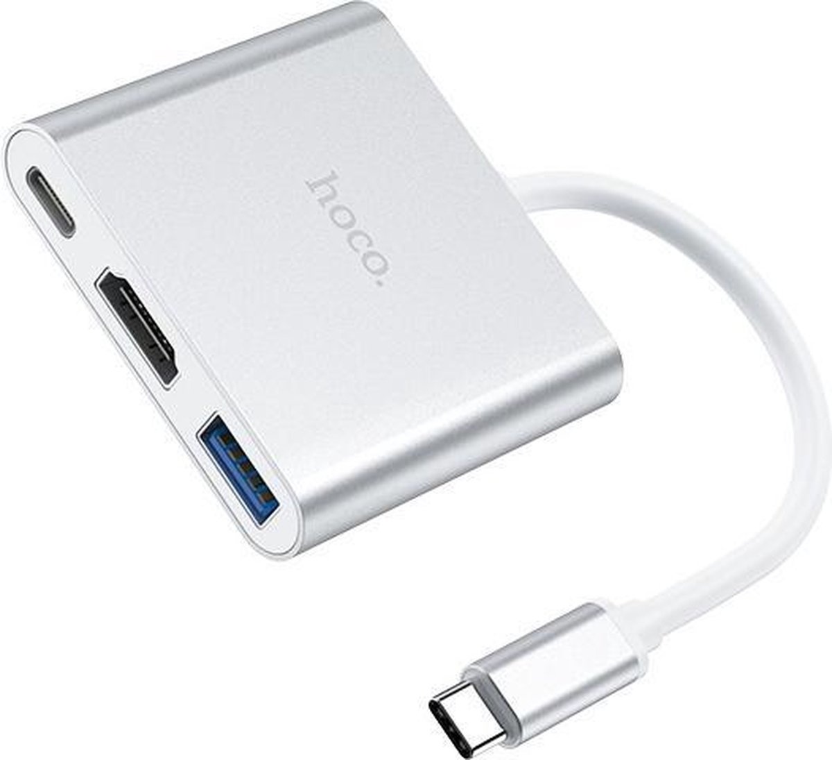 Hoco HB14 3in1 hub voor HDMI USB 3.0 USB-C - USB-hub