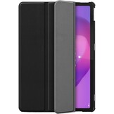 Just in Case Lenovo Idea Tab TriFold Smart Book Case Zwart - Tablethoes