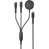 Veger V730 3 in 1 kabel met Magsafe 1.5m Braided 92 Watt