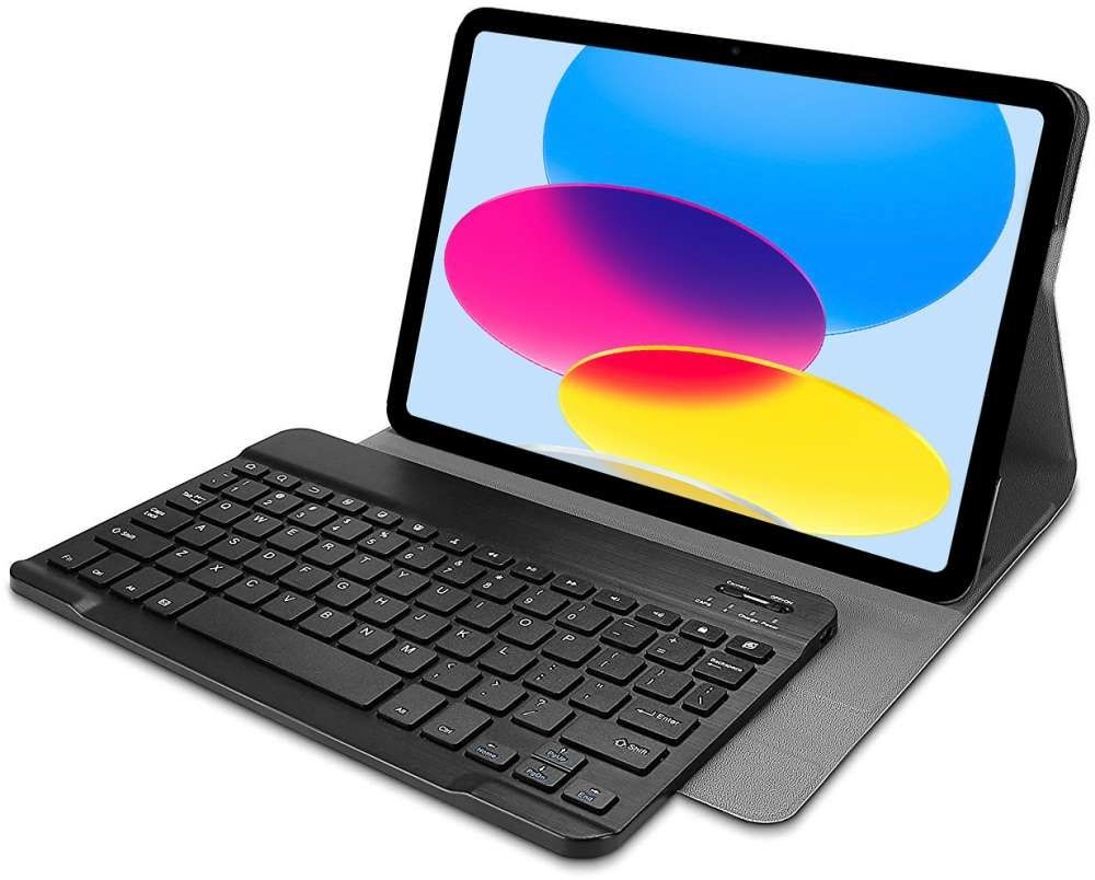 Just in Case Premium Bluetooth Keyboard Cover - Apple iPad 2022 - Zwart - Tablethoes