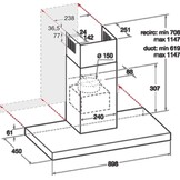 Bauknecht RBHBS 83 LL IX - Wandschouw afzuigkap