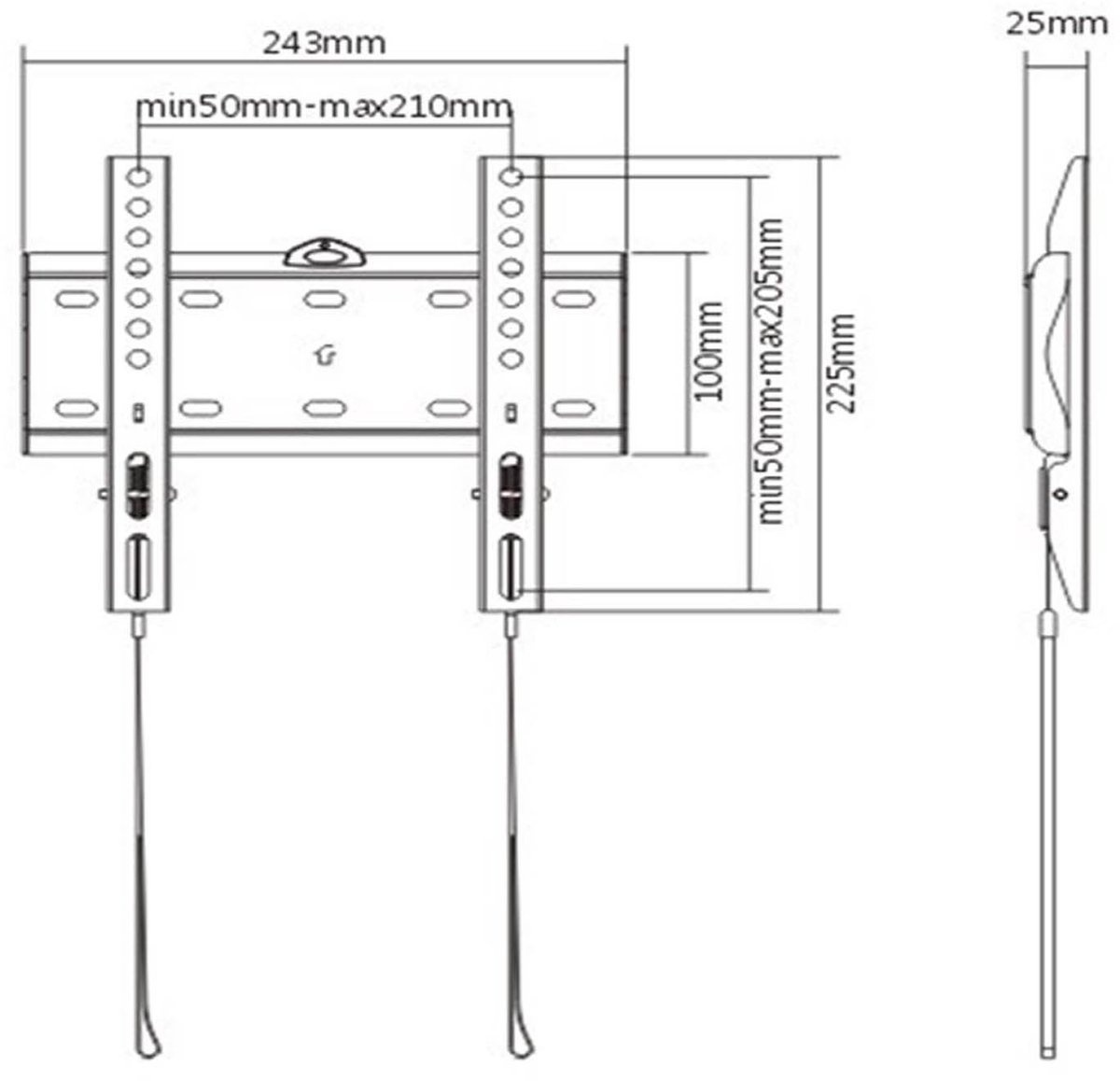 Gembird WM-42F-01 (23-42 inch) - TV muurbeugel