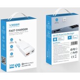 Veger USB-A naar USB-C QC PD 30W 30W1A1C telefoonoplader