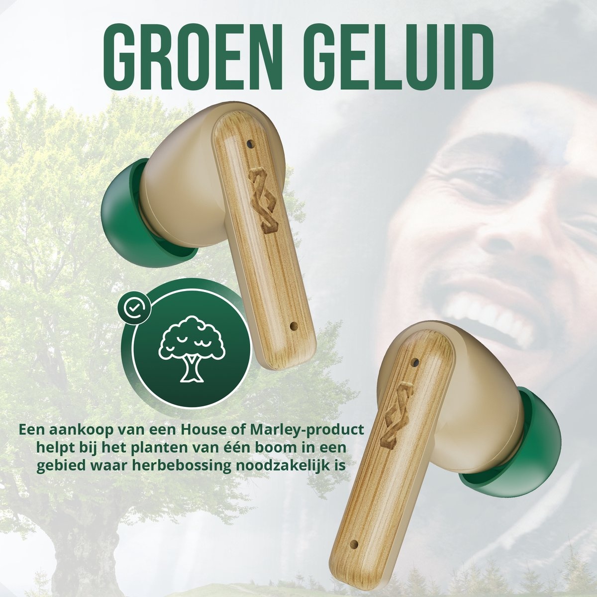 House of Marley Little Bird TWS Crème - Draadloze oordopjes