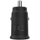 Grab 'n Go 30W USB C + USB A Autolader zwart