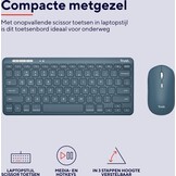 Trust Lyra Blauw - Toetsenbord + muis set
