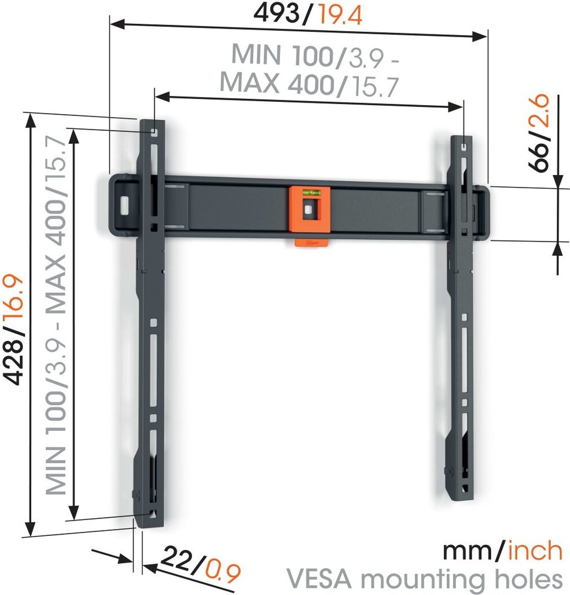 Vogel's TVM 1405 (32 - 77 inch) - TV muurbeugel