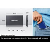 Samsung T7 Portable SSD 1TB Grijs - Externe schijf