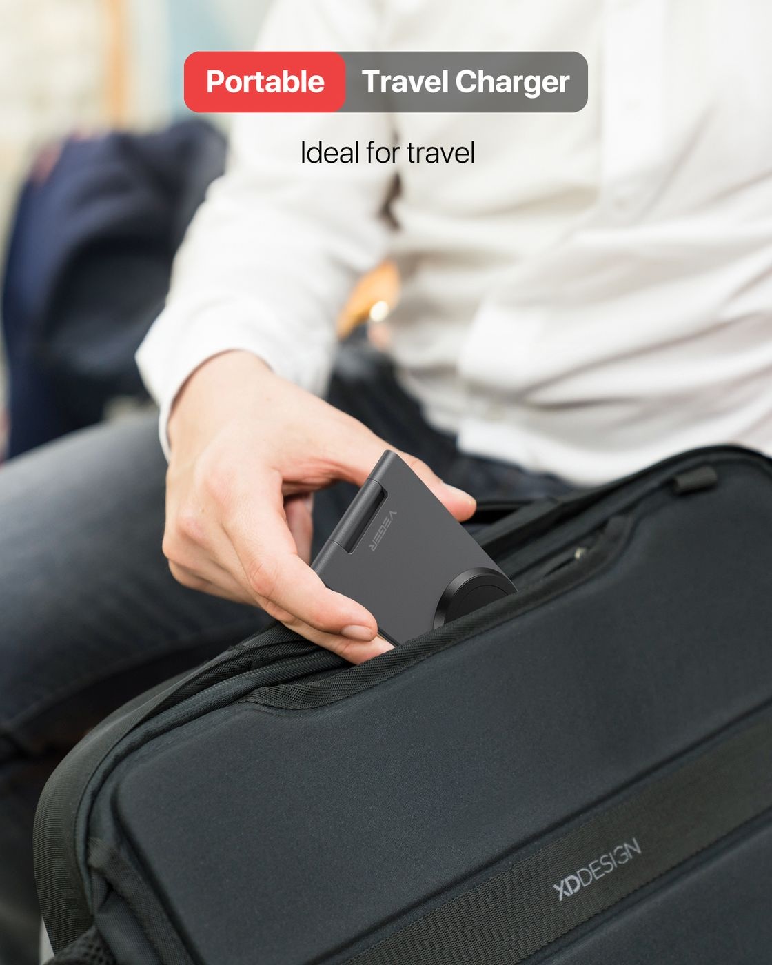 Veger Q7 15W Draadloze opklapbare snellader