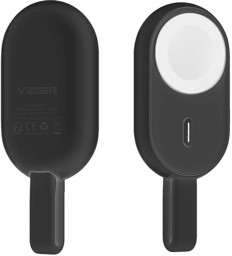 Veger Pomme W0102 1200 mAh voor Apple Watch - Powerbank