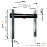 Vogel's TVM 3405 Muurbeugel (37-77 inch) - TV muurbeugel