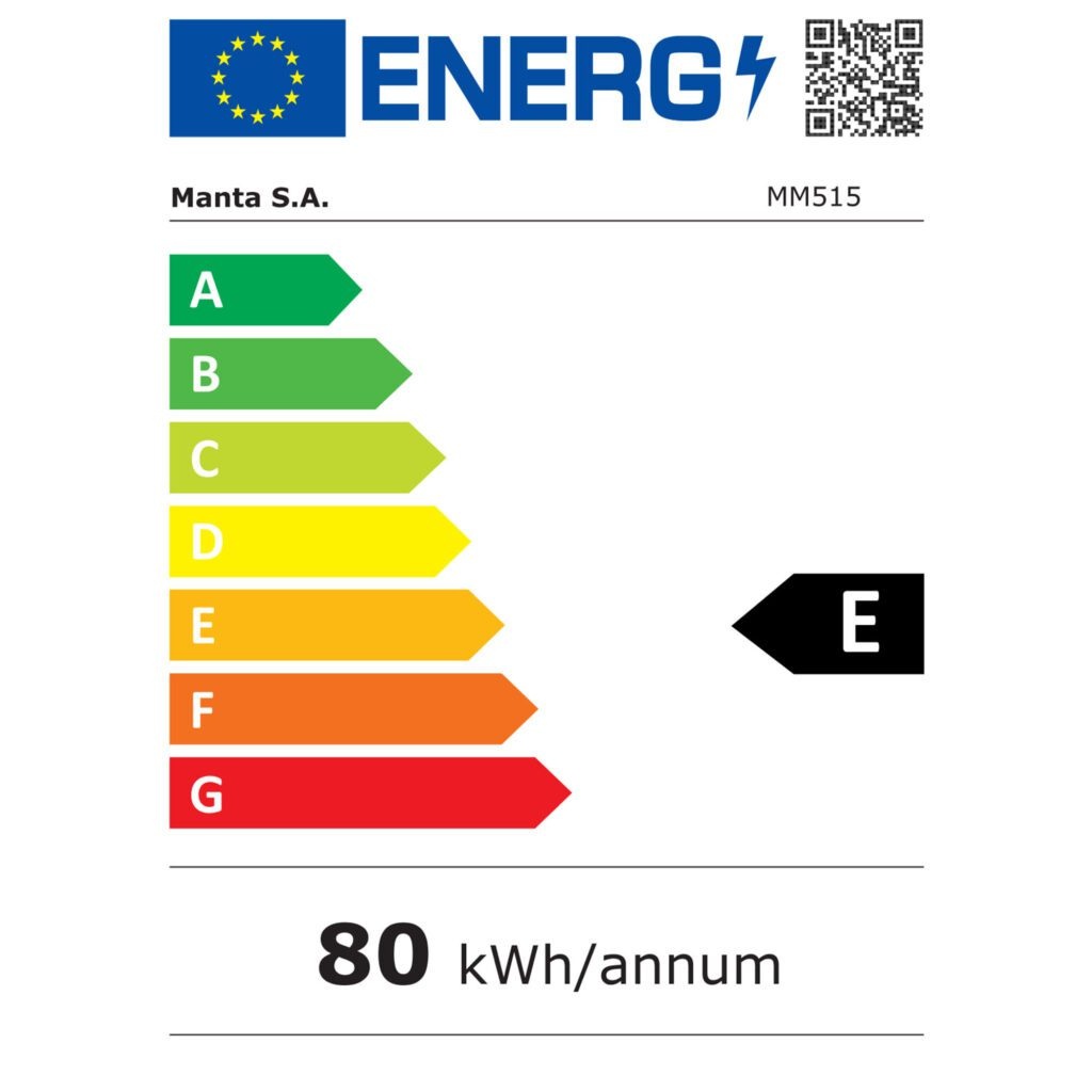 Manta MM515PBK - Barmodel koelkast