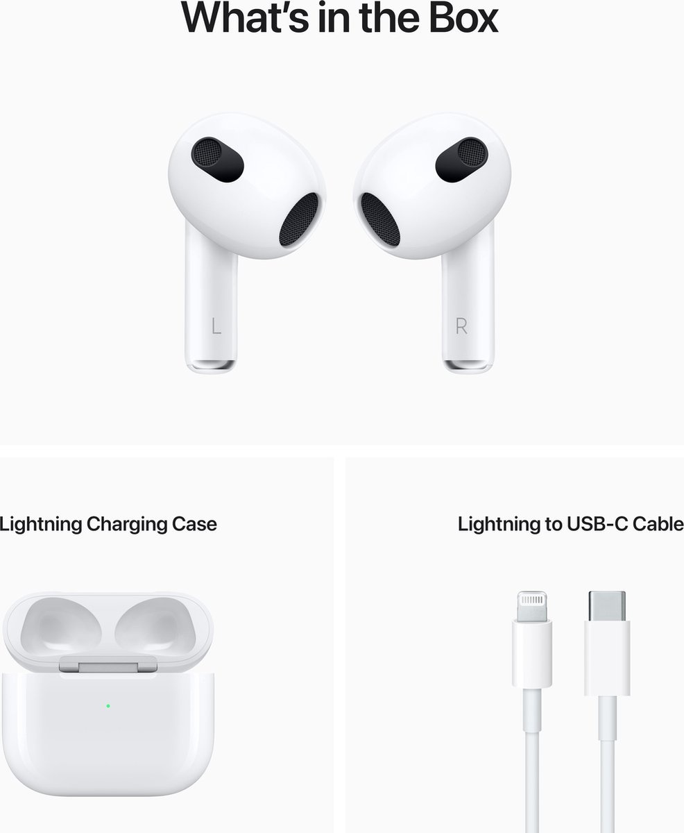 Apple Airpods 3 (2022) - Draadloze oordopjes