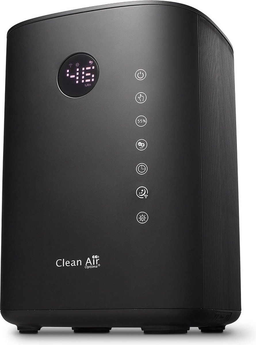 Clean Air Optima CA-604B Smart Zwart - Luchtbevochtiger