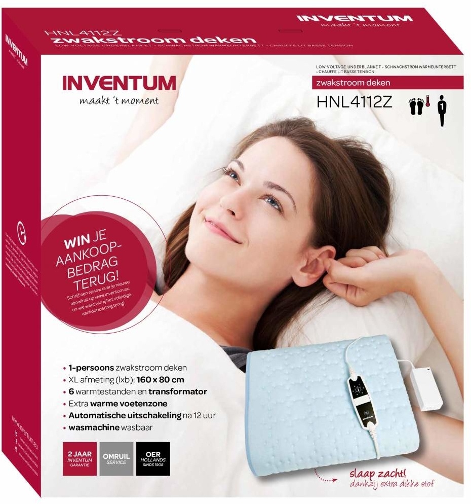 Inventum HNL4112Z - Elektrische deken