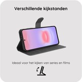 Just in Case PrimeWallet Case Samsung Galaxy A37 PU leer Zwart - Telefoonhoesje