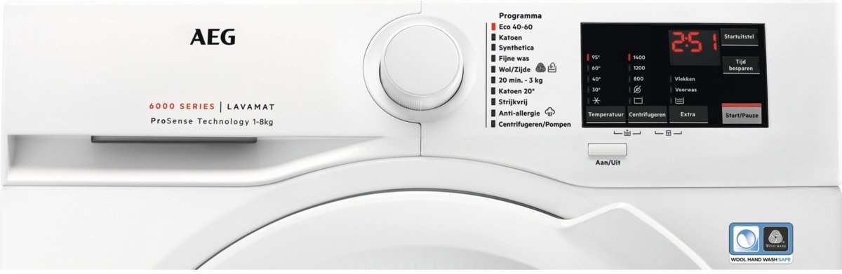 AEG LF628400 6000 serie ProSense - Wasmachine