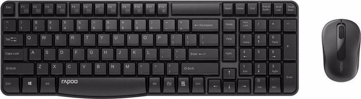 Rapoo X1800S - Toetsenbord + muis set
