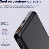 Trust Redoh Fast 10.000 mAh Zwart - Powerbank