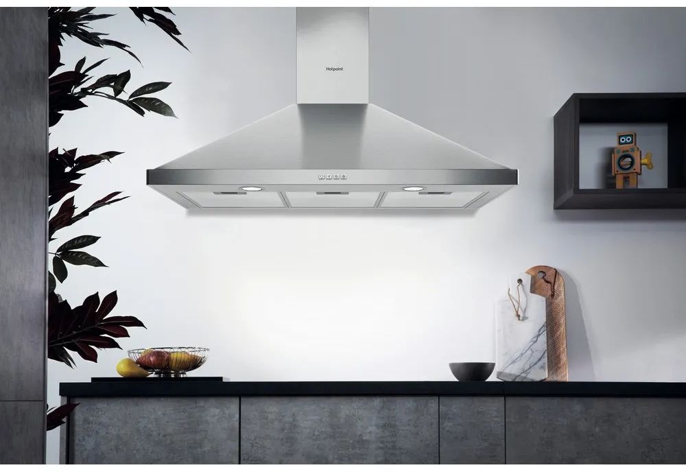 Hotpoint PHPN9.5FLMX/1 - Wandschouw afzuigkap