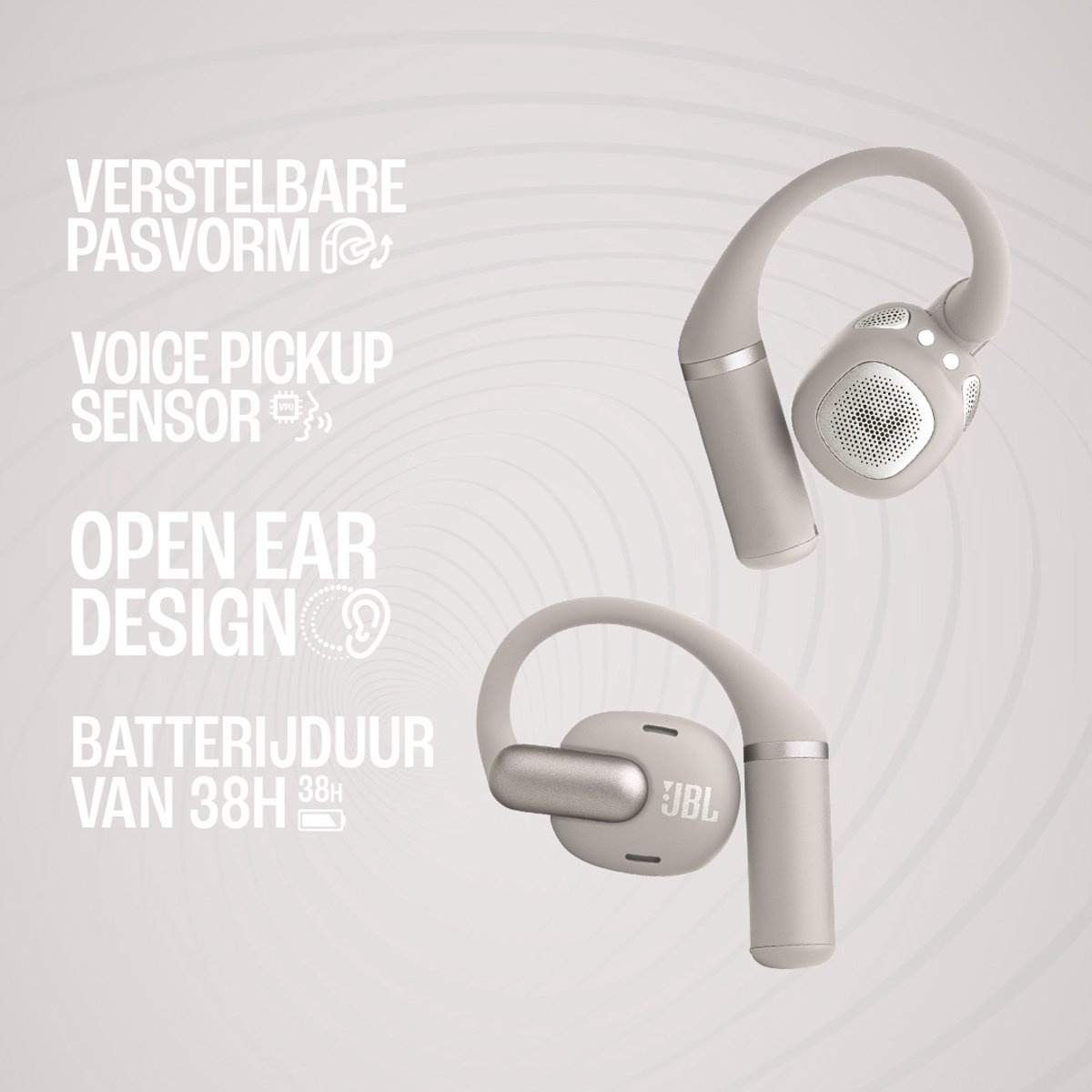 JBL Sense Pro Zwart - Draadloze oordopjes