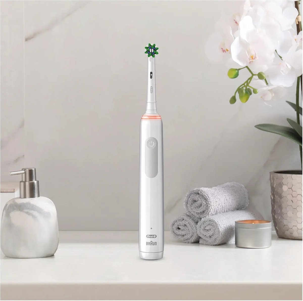 Oral-B Pro 3 3300 Sensitive Clean Wit - Elektrische tandenborstel
