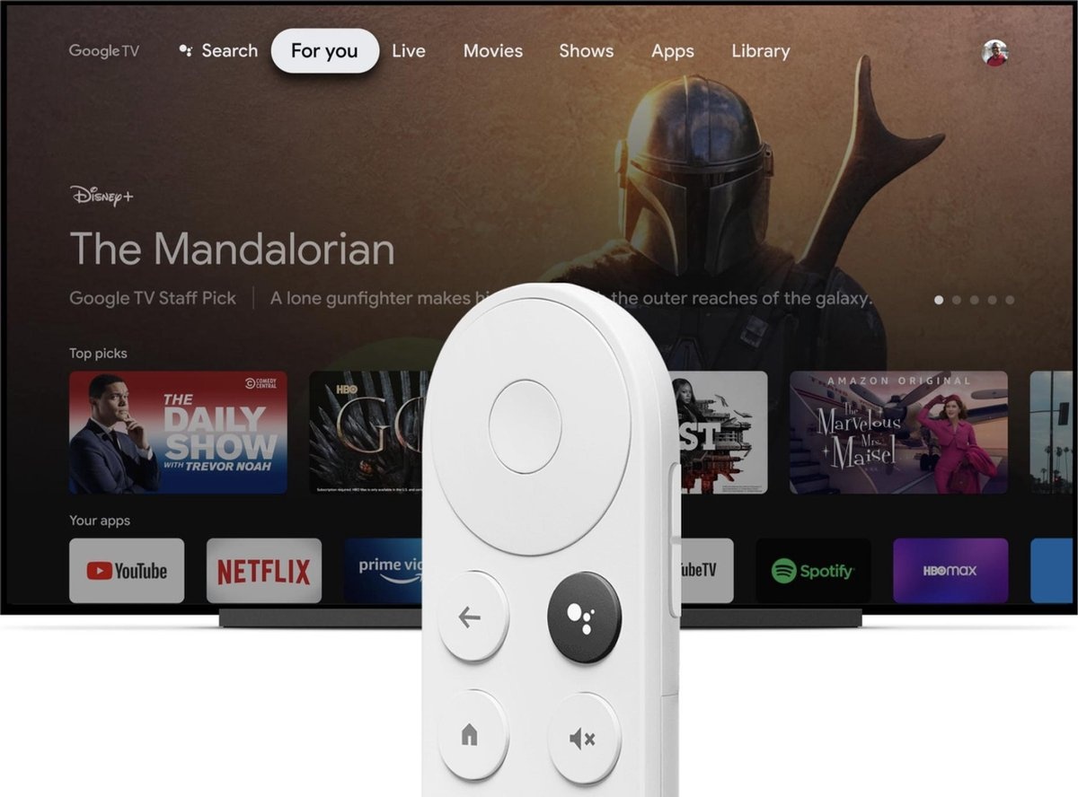 Google Chromecast met Google TV 4K (GA01919-DE) - Mediaspeler