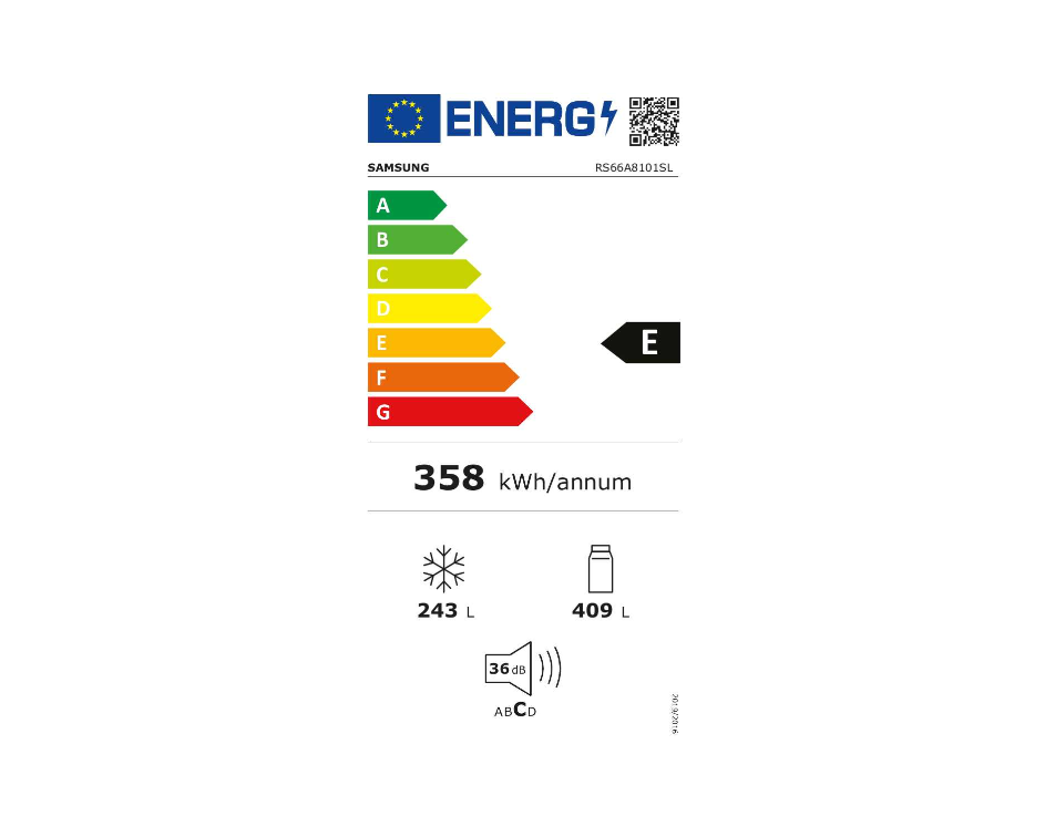 Samsung RS66A8101SL/EF  - Amerikaanse koelkast