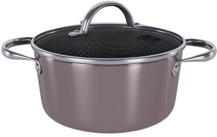 Cook & Pan Taupe of Mind Honey Kookpan met deksel 22 cm