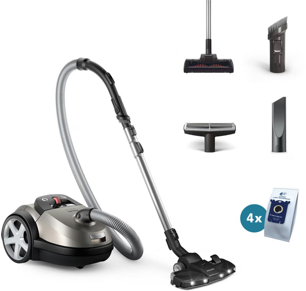 Philips 8000 Series XD8152/12 TriActive - Stofzuiger met zak